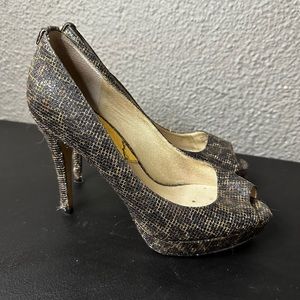Michael Kors peep toe pumps. Size 7.5 no box. Used.